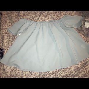 Off Shoulder Loose Shirt